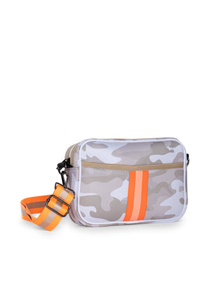Haute Shore - Drew Playa Crossbody (Drew, Beige Camo w/Orange & Peach Stripe) alt view 1