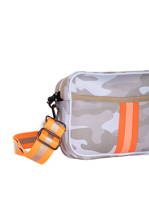 Haute Shore - Drew Playa Crossbody (Drew, Beige Camo w/Orange & Peach Stripe) alt view 2