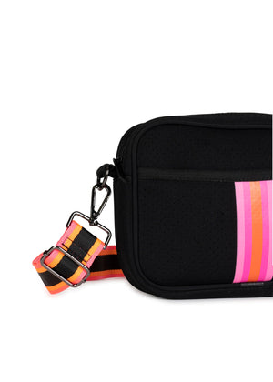 Haute Shore - Drew Rave Crossbody (Drew, Black w/Pink & Orange Stripe) alt view 3