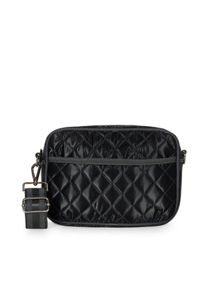 Haute Shore - Drew Night Puffer Crossbody (Drew, Black Reflective Quilted Puffer)