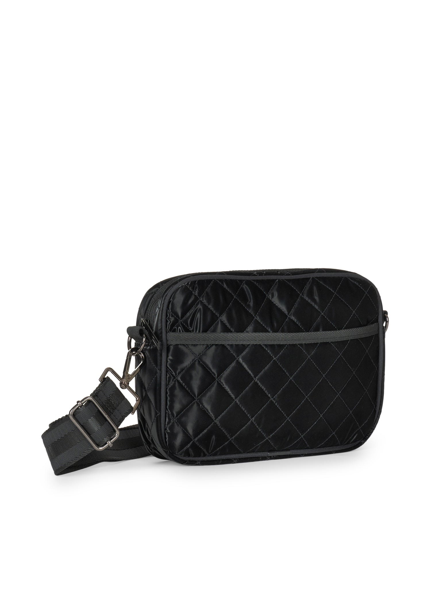 Quilted Puffer TOTE-REFLECTIVE Black