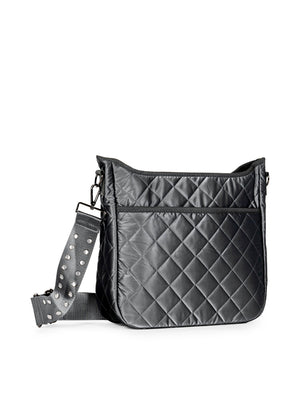 Haute Shore - Perri Shadow Puffer Crossbody (Perri, Charcoal Reflective Quilted Puffer) alt view 1