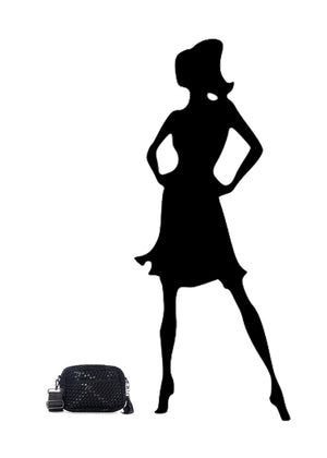 Haute Shore - Ariel Noir Crossbody (Ariel, Black w/Black Metallic Woven Accents) alt view 2