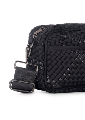 Haute Shore - Ariel Noir Crossbody (Ariel, Black w/Black Metallic Woven Accents) alt view 3