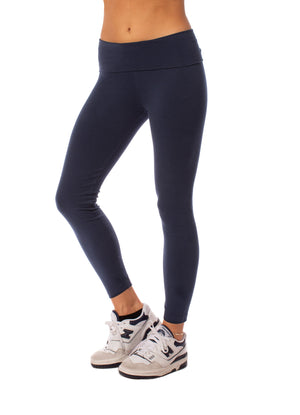 Hard Tail Forever - Contour Roll Down Ankle Legging (W-338, Navy) alt view 5
