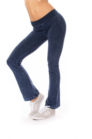 Hard Tail Forever - Mineral Wash Roll Down Boot Pant (330, Dark Blue Mineral Wash MW8)