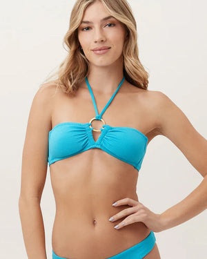 Trina Turk Atmosphere Ripple Rib Bandeau Top alt view 1