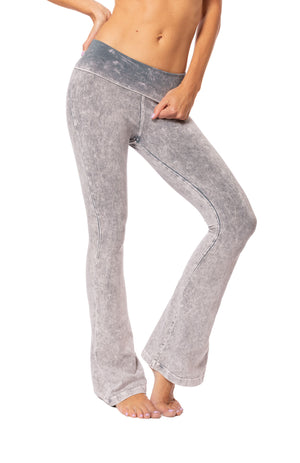 Hard Tail Forever - Contour Roll Down Boho Bell Bottom Flare Pant (W-598, Tie-Dye MW11)
