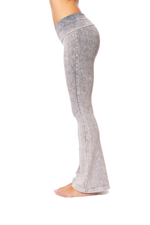 Hard Tail Forever - Contour Roll Down Boho Bell Bottom Flare Pant (W-598, Tie-Dye MW11) alt view 2