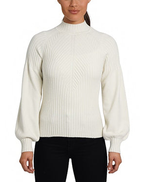 Love Token Ivory Mock Neck Sweater