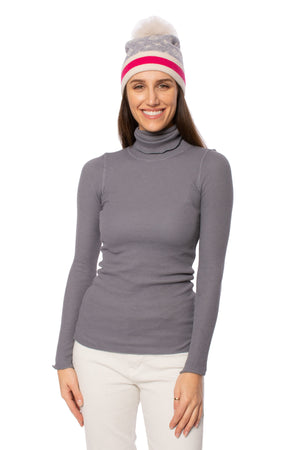 Hard Tail Forever - Fitted Thermal Long Sleeve Turtleneck (TH-35, Bullet)