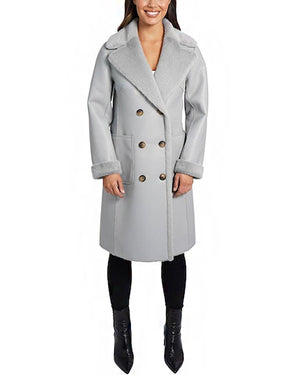 Love Token Silver Reversible Faux Fur Coat