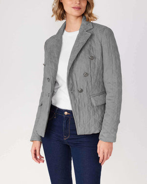 J Society Quilted Faux Suede Blazer