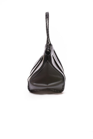 Haute Shore - Bello Neoprene Tote Bag w/Zipper Wristlet Inside (Greyson, Black w/Green & Red Stripe) alt view 2