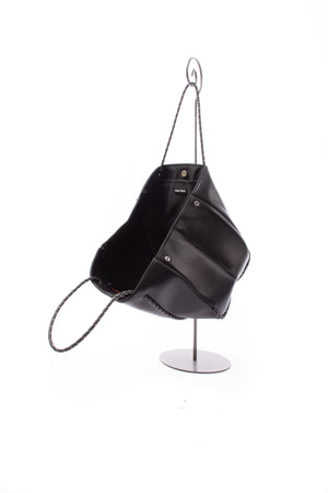 Haute Shore - Bello Neoprene Tote Bag w/Zipper Wristlet Inside (Greyson, Black w/Green & Red Stripe) alt view 5