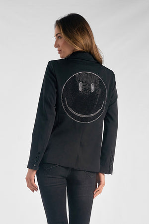 Elan - Women's Smiley Blazer Jacket alt view 7