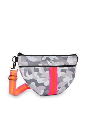 Haute Shore - Brett Rise Belt Bag (Bret, White Camo w/Pink Orange Stripe) alt view 1