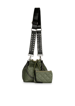 Haute Shore - Lindsey Avenue Puffer Bucket Bag (Lindsey, Army Green)