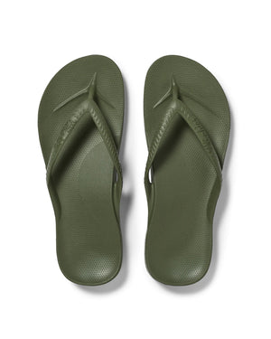 Archies Khaki Green High Arch Flip Flop