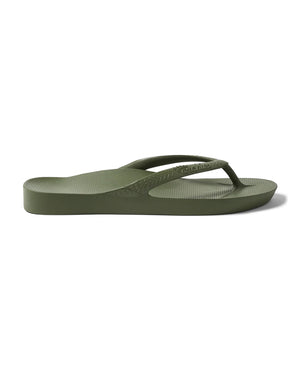 Archies Khaki Green High Arch Flip Flop alt view 1