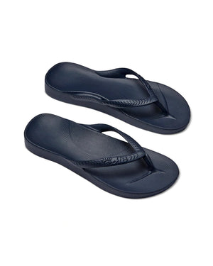 Archies High Arch Navy Flip Flops alt view 1