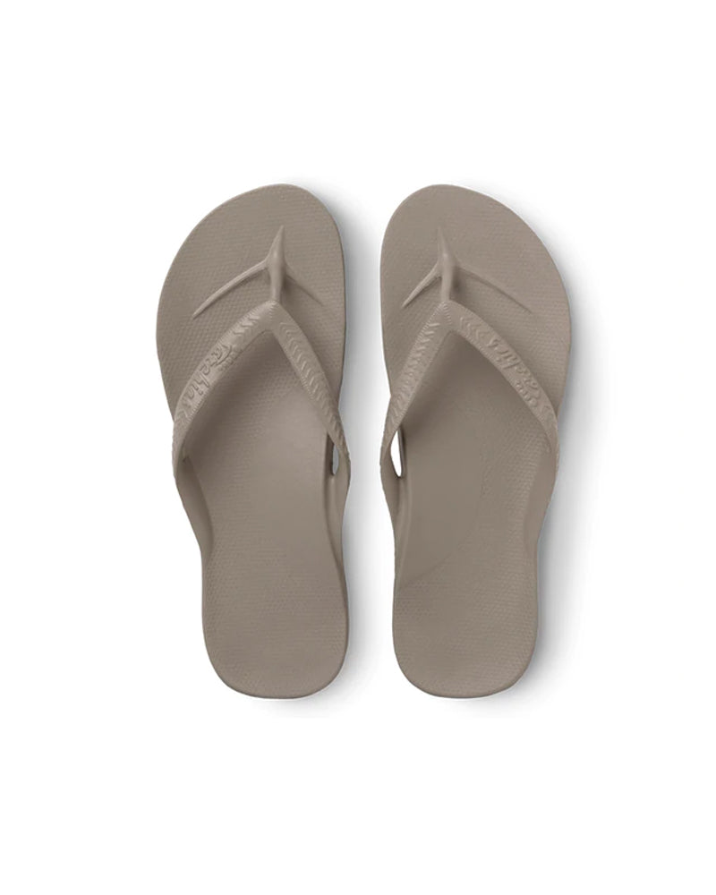 Archies High Arch Taupe Flip Flops
