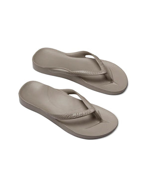 Archies High Arch Taupe Flip Flops alt view 1