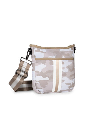 Haute Shore - Jeri Sahara Crossbody (Jeri, Beige Camo w/White & Rosegold Stripe) alt view 2