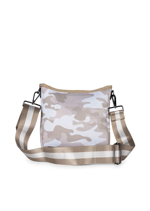 Haute Shore - Jeri Sahara Crossbody (Jeri, Beige Camo w/White & Rosegold Stripe) alt view 4