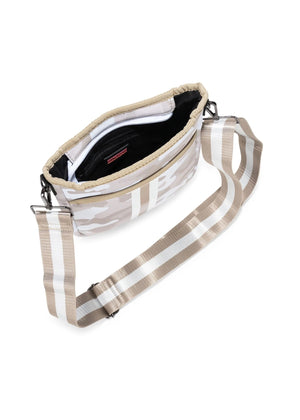 Haute Shore - Jeri Sahara Crossbody (Jeri, Beige Camo w/White & Rosegold Stripe) alt view 5
