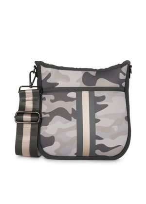 Haute Shore - Jeri Safari Crossbody (Jeri, Green Camo w/Black & Gold Stripe)