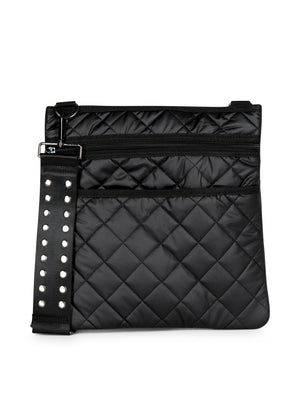 Haute Shore - Dani Carbon Quilted Leatherette Bag (Dani, Black)