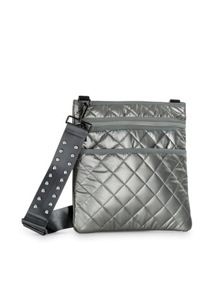 Haute Shore - Dani Iron Quilted Leatherette Bag (Dani, Pewter) alt view 2