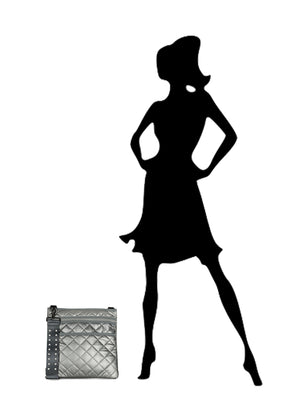 Haute Shore - Dani Iron Quilted Leatherette Bag (Dani, Pewter) alt view 3