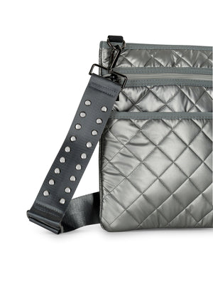 Haute Shore - Dani Iron Quilted Leatherette Bag (Dani, Pewter) alt view 4