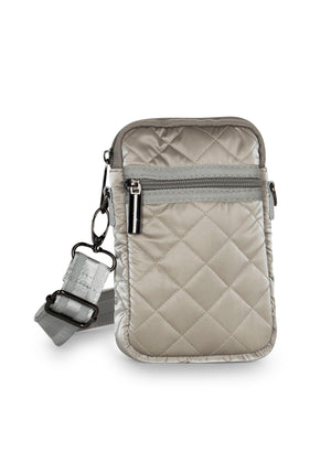 Haute Shore - Casey Beam Neoprene Cell Phone Case (Casey, Greige Reflective Quilted Puffer) alt view 1