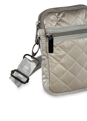 Haute Shore - Casey Beam Neoprene Cell Phone Case (Casey, Greige Reflective Quilted Puffer) alt view 2