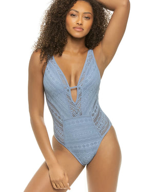 Becca Blue Shadow Color Play Plunge One Piece