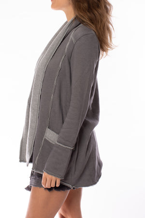 Hard Tail Forever - Slouchy Cardigan (SHE-02, Bullet) alt view 2