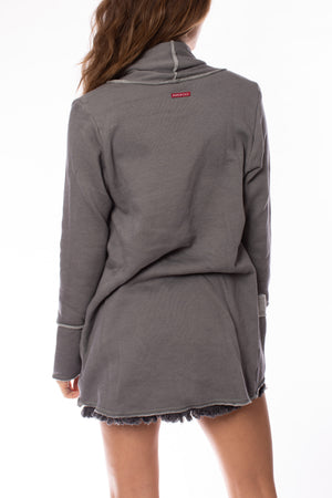 Hard Tail Forever - Slouchy Cardigan (SHE-02, Bullet) alt view 3