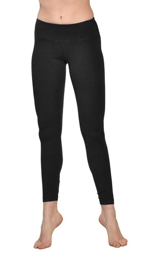 Flat Waist Ankle Legging (Style W-452, Black) by Hard Tail Forever alt view 3