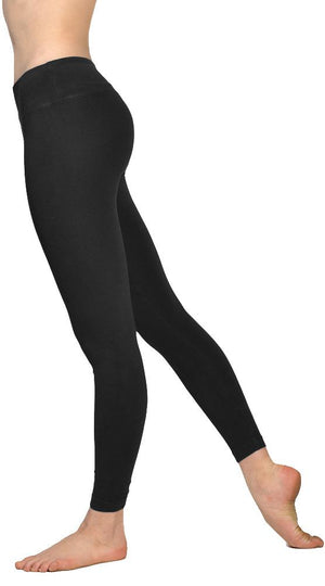 Flat Waist Ankle Legging (Style W-452, Black) by Hard Tail Forever