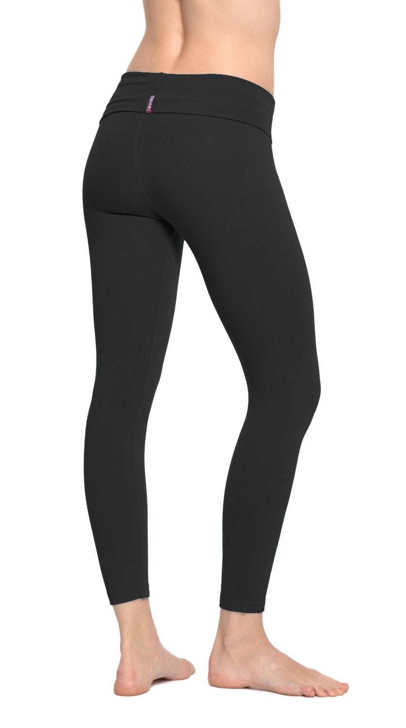 Rolldown Layered Legging (Style 588, Black) by Hard Tail Forever
